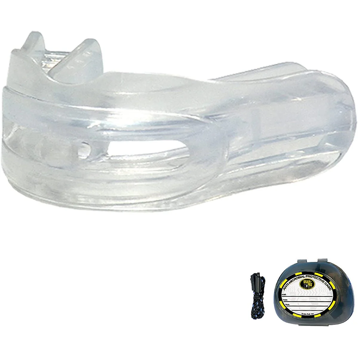 Brain Pad Double Guard Strapless Mouthguard - Clear - Image 3
