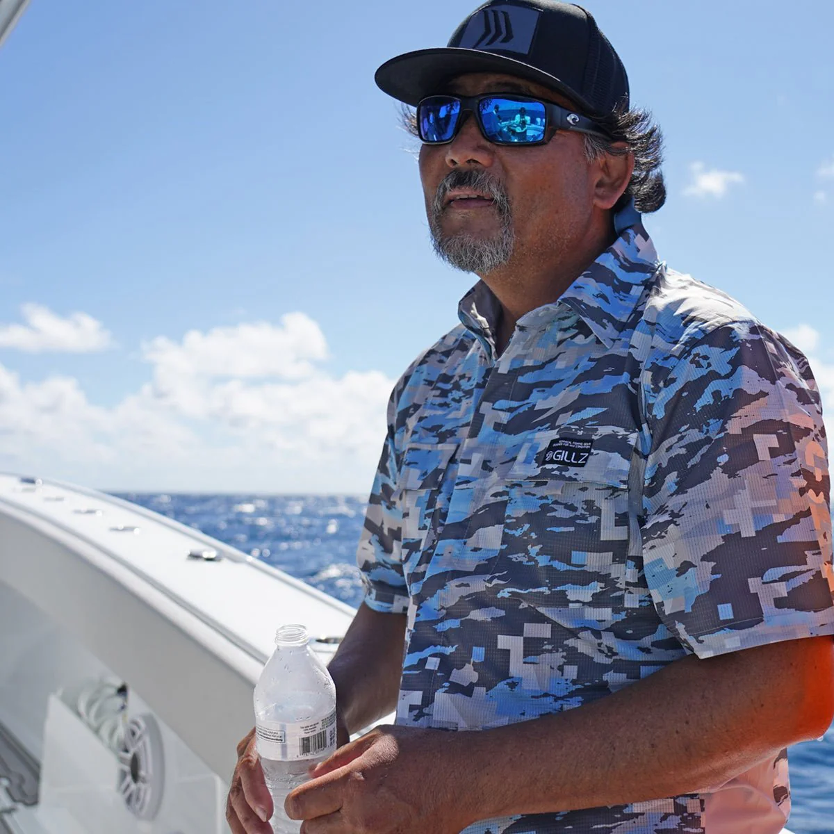 Gillz Pro Series Tek Woven T-Shirt - Powder Blue - Image 3