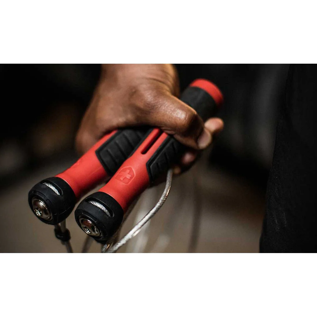 Harbinger 10" 90 Degree Handles Pro Speed Jump Rope - Red - Image 4