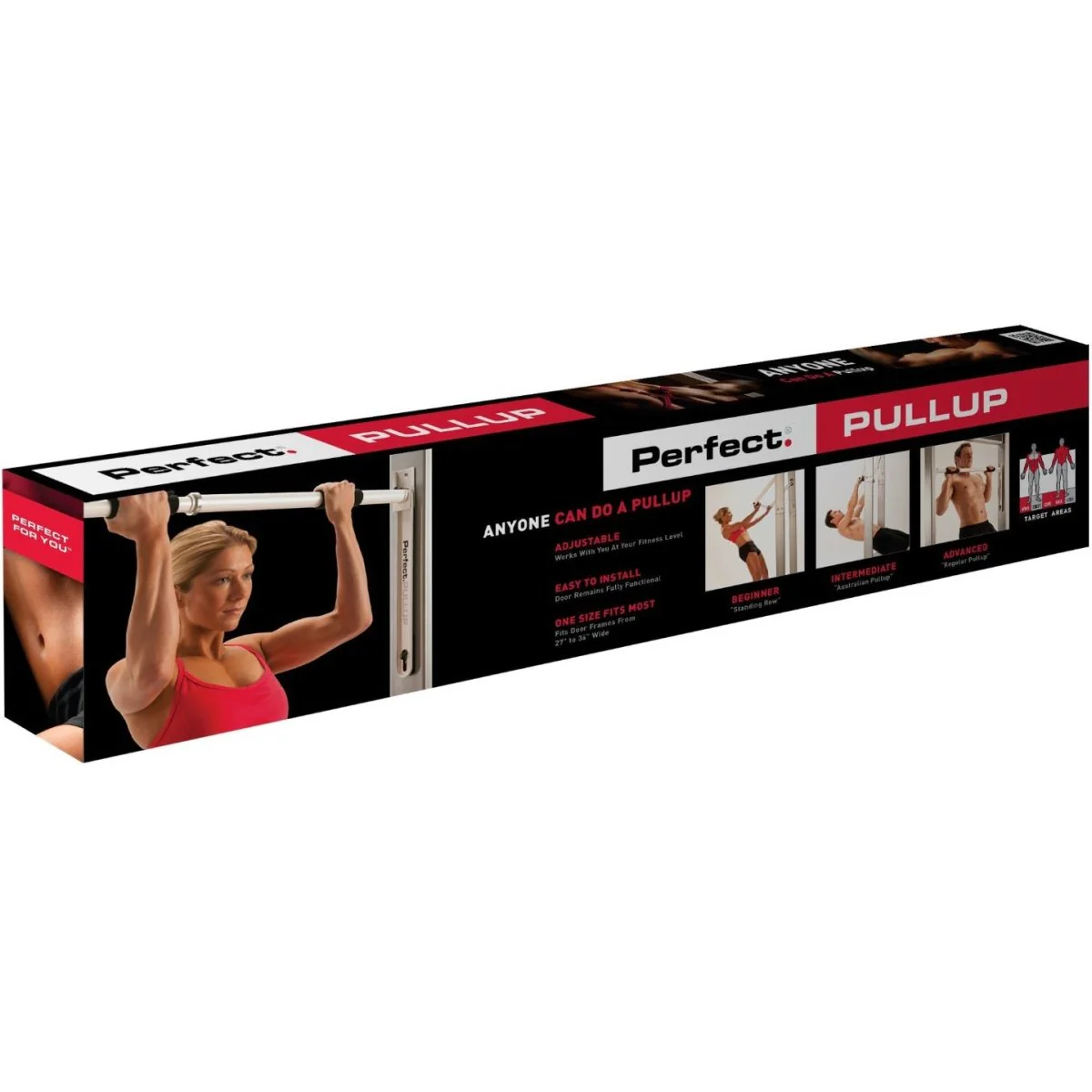 Perfect Fitness Adjustable Easy Install Door Mounting Pullup Bar - Image 3