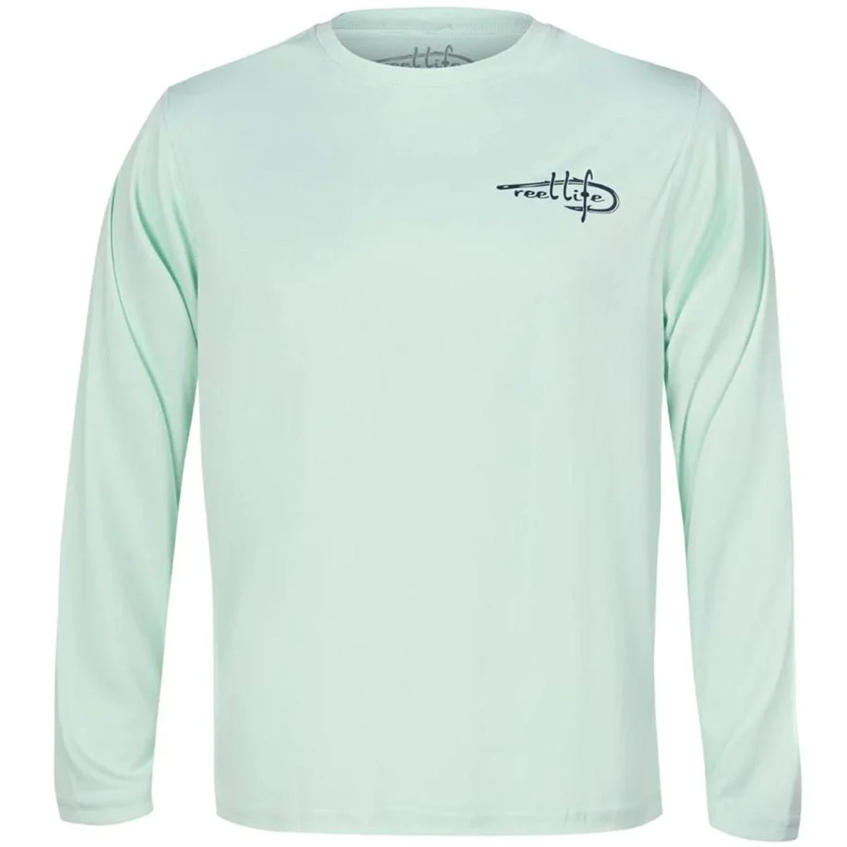 Reel Life Color Splash Sail UV Long Sleeve Performance T-Shirt - Misty Jade - Image 3