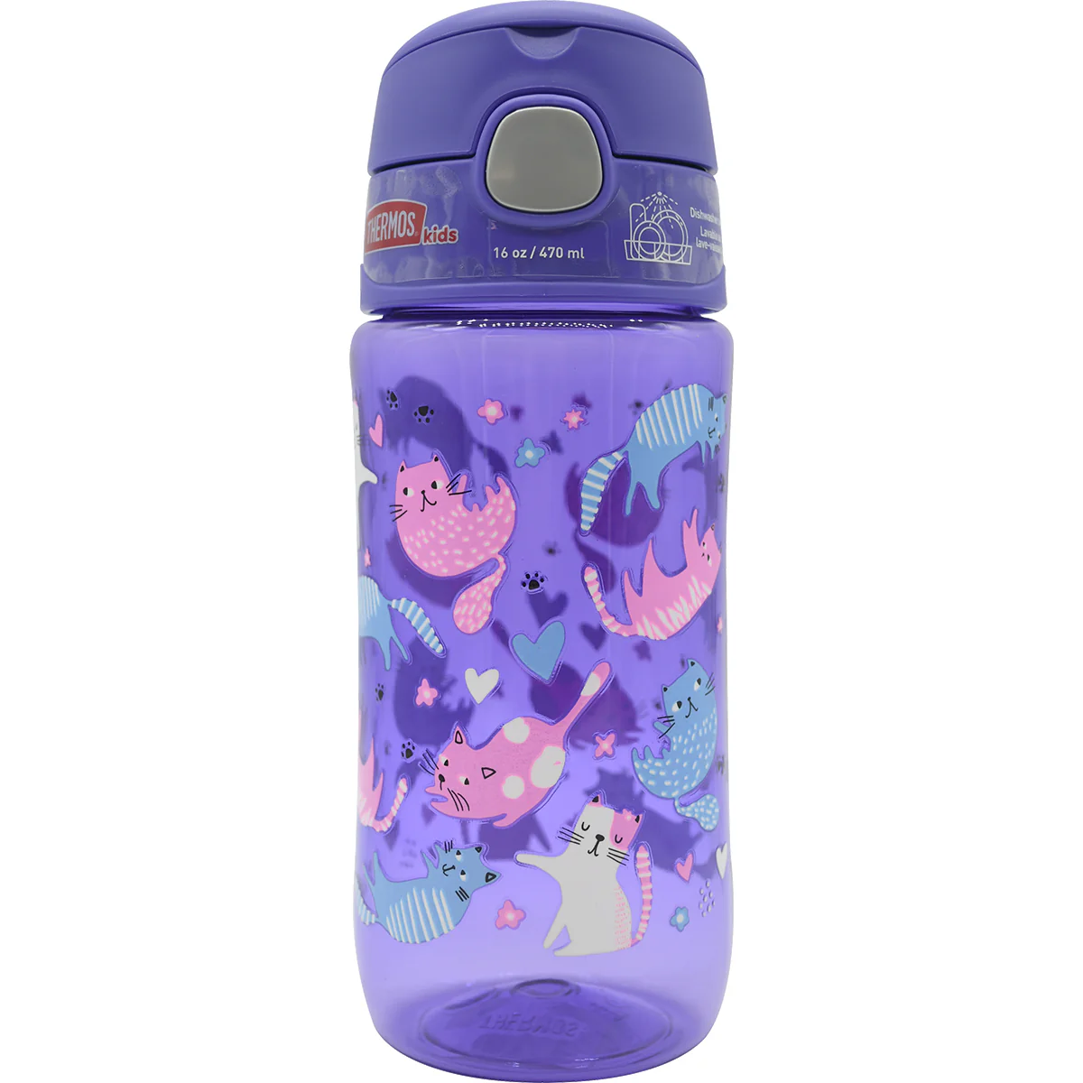 Thermos 16 oz. Kid's Funtainer Plastic Hydration Water Bottle with Spout Lid - Image 41