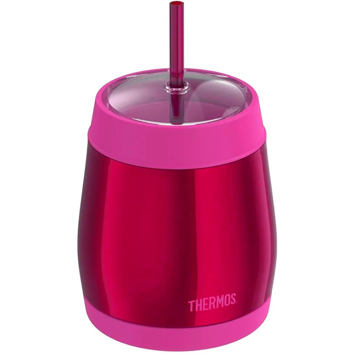 Thermos 16 oz. Vacuum Insulated Stainless Steel Cold Dome Water Bottle w/ Straw - Image 5